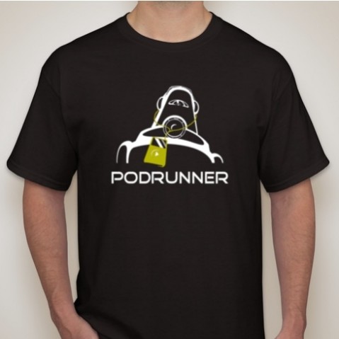 Black Podrunner Tee Shirt