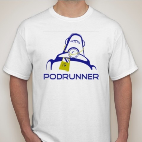 White Podrunner Tee Shirt